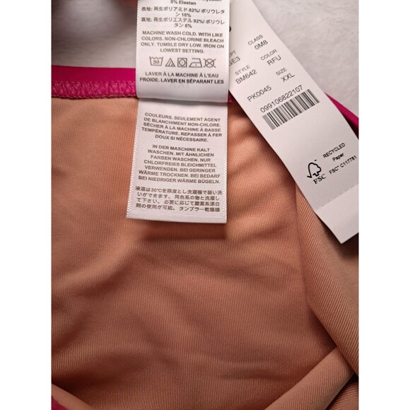 J.CREW Bikini Bottom Radiant Fuchsia High Rise Full Coverage BM642 Size XXL NWT - Picture 7 of 8